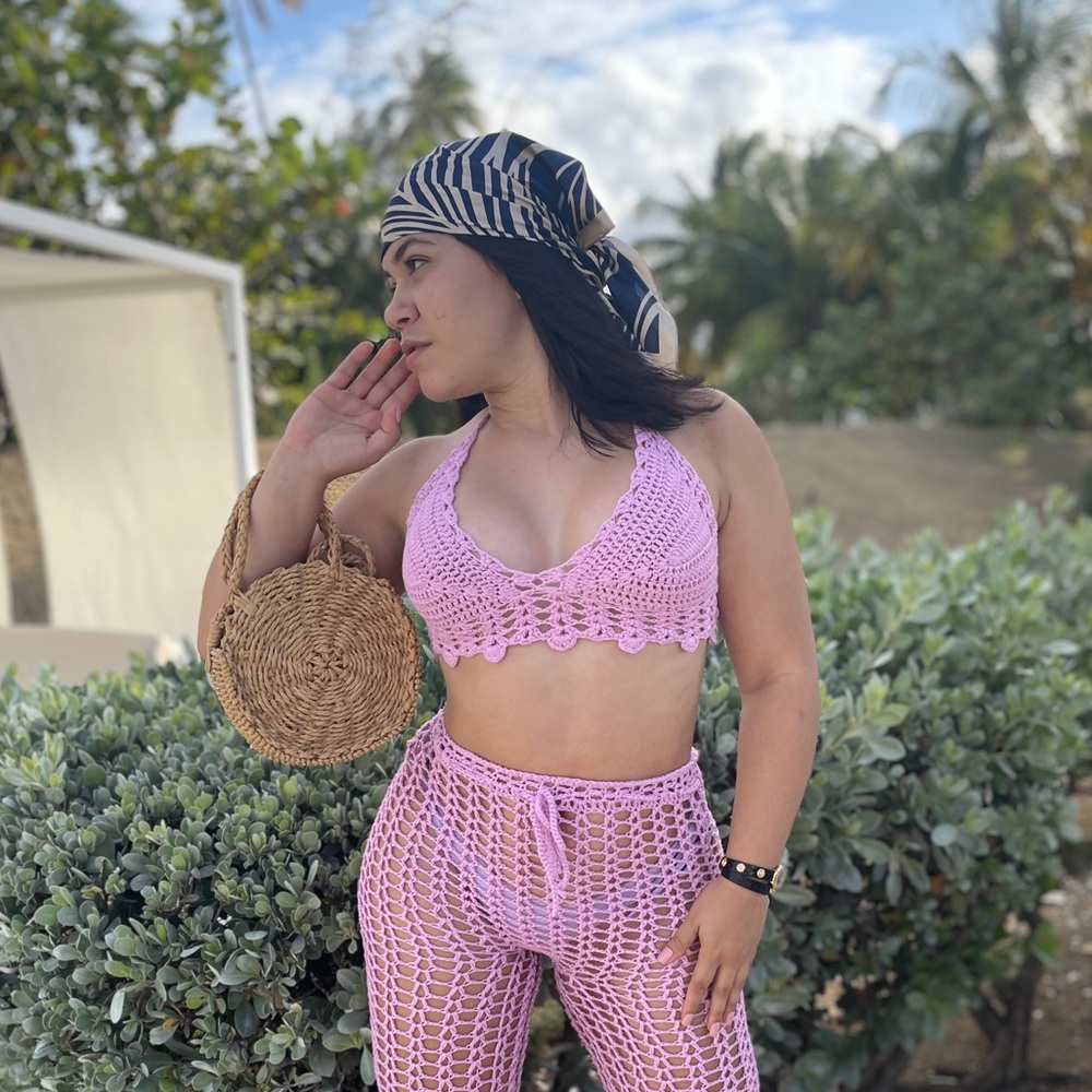 Lavander crochet top